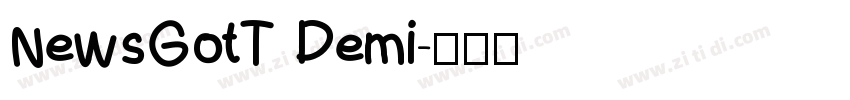 NewsGotT Demi字体转换